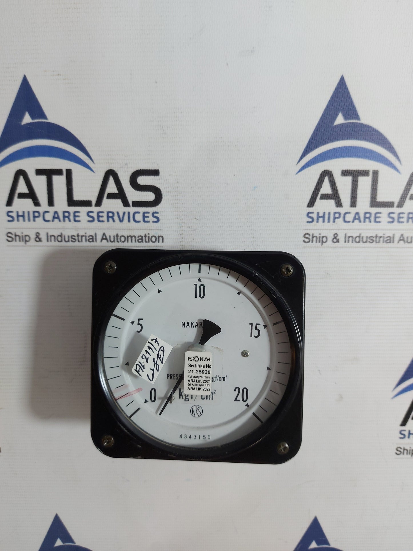 NAKAKITA PRESSURE INDICATOR 0-20 Kgf/cm2