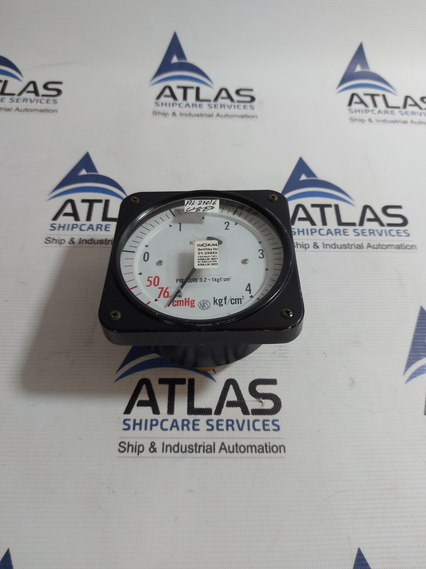 NAKAKITA PRESSURE METER GAUGE 76 cmHg - 4 kgf/cm2