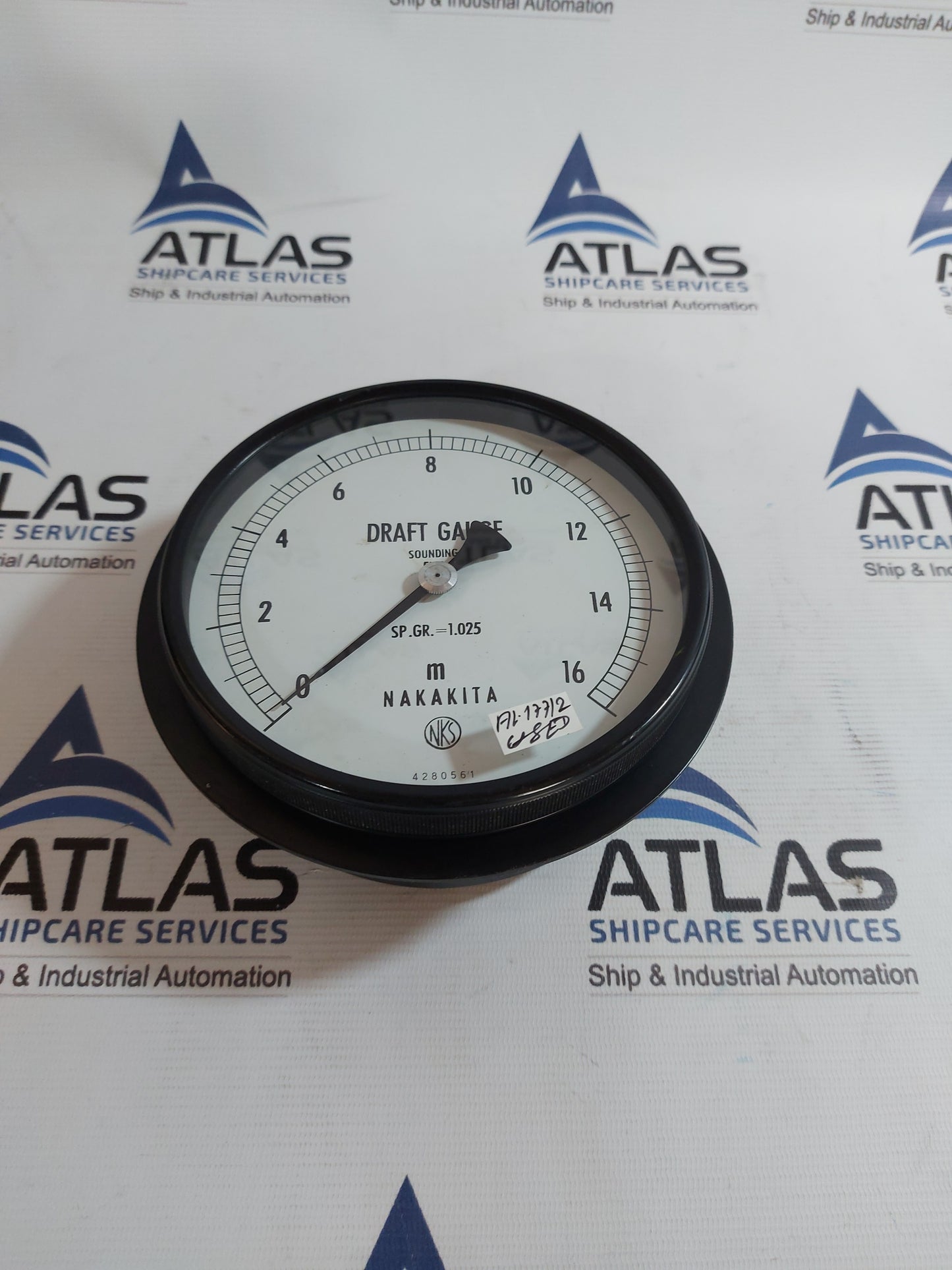 NAKAKITA SP.GR.= 1.025 DRAFT GAUGE 0-16M
