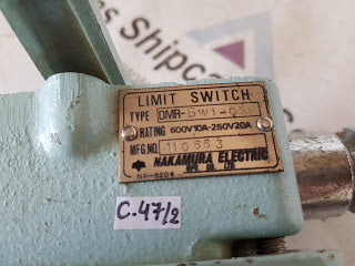 NAKAMURA ELECTRIC LIMIT SWITCH DMR-BW1-02