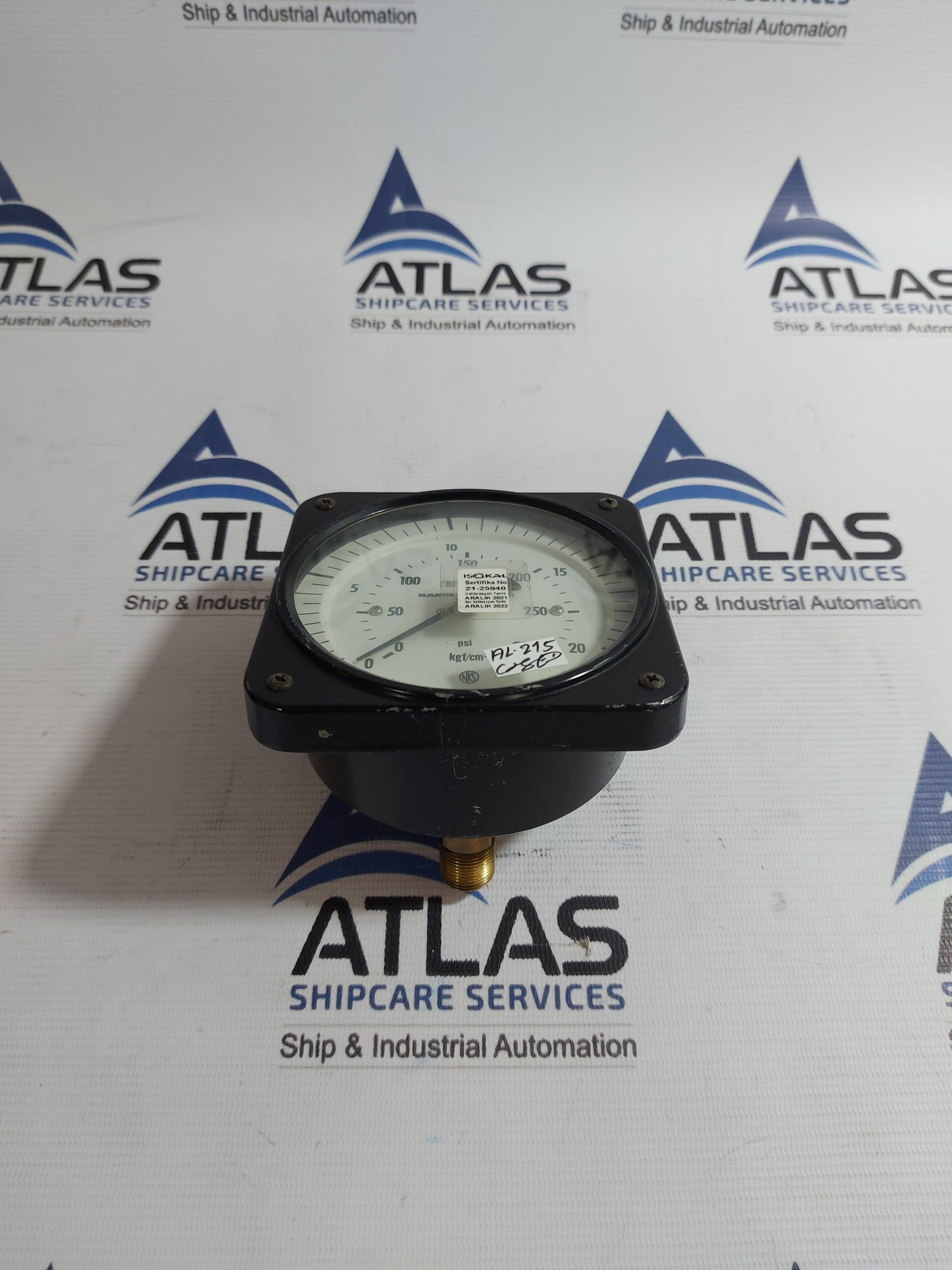 NANIWA-EU PRESSURE METER GAUGE 300 Psi - 0-20 Kgf/cm2