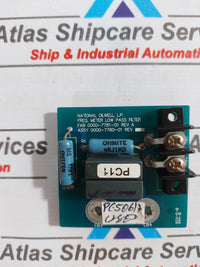 NATIONAL OILWELL 0000-7780-01 FREQ.METER LOW PASS FILTER PCB CARD
