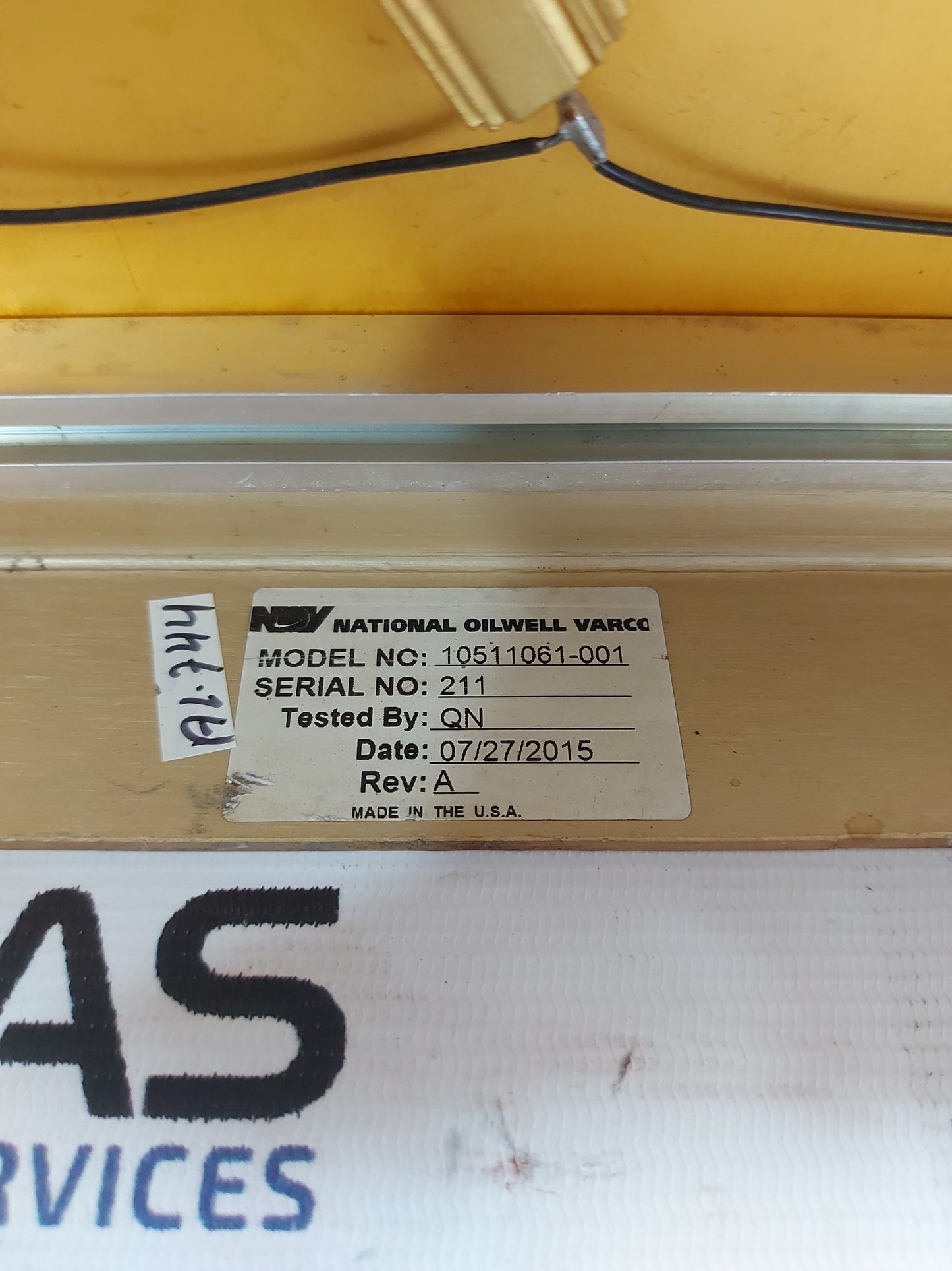 NATIONAL OILWELL VARCO 10511061-001 FIELD SUPPLY