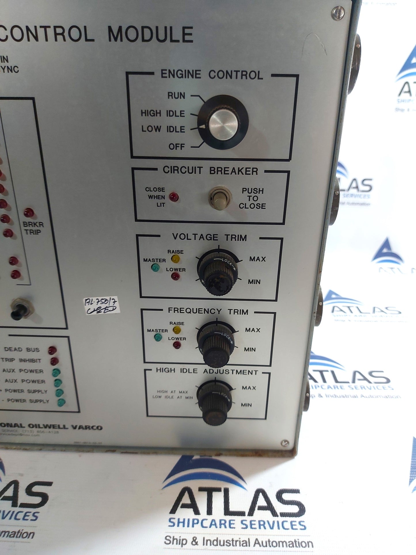NATIONAL OILWELL VARCO EG-IIIP ENGINE GENERATOR CONTROL MODULE 6714-9084-00