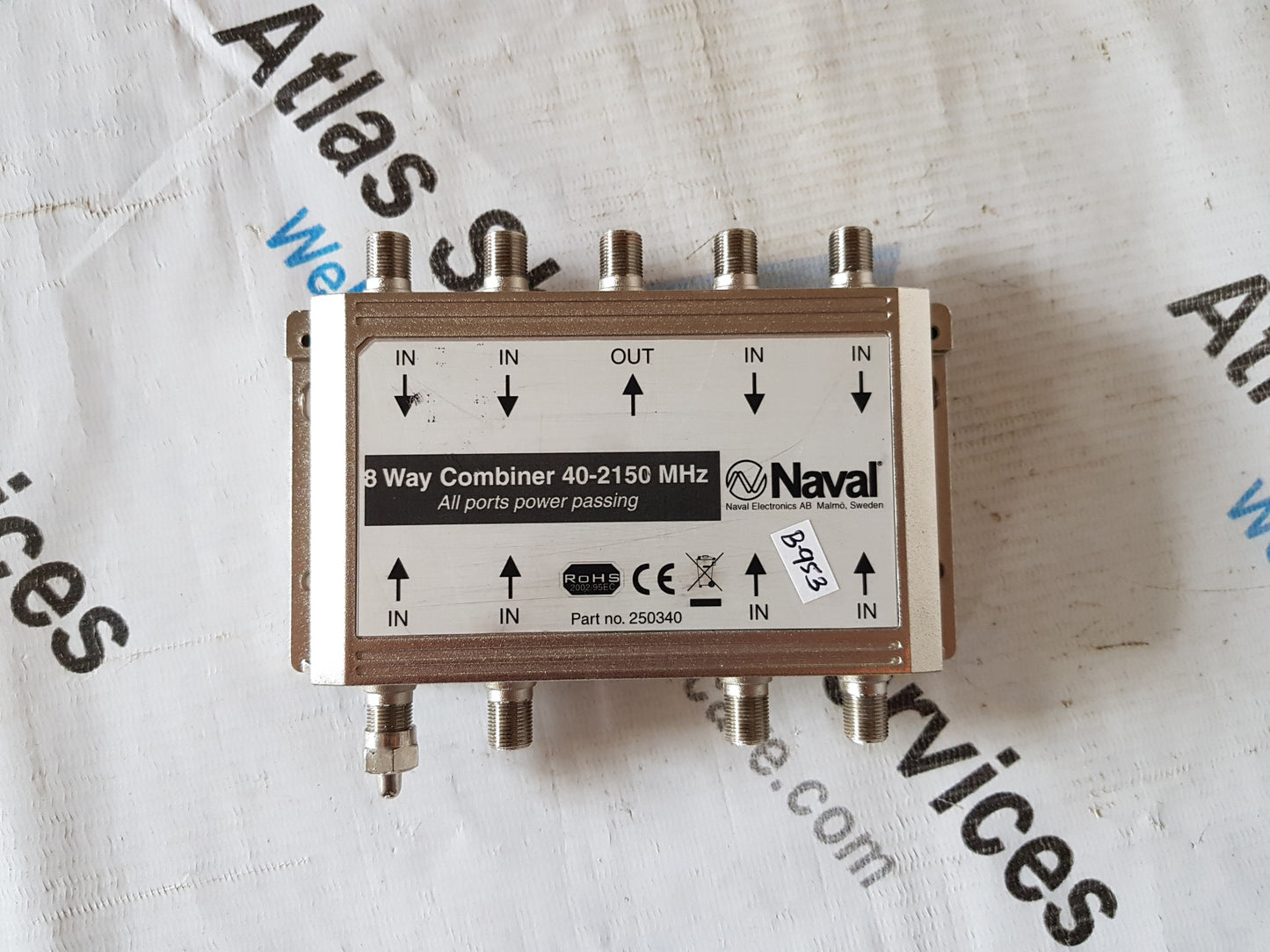 NAVAL 250340 8 WAY COMBINER 40-2150 MHZ