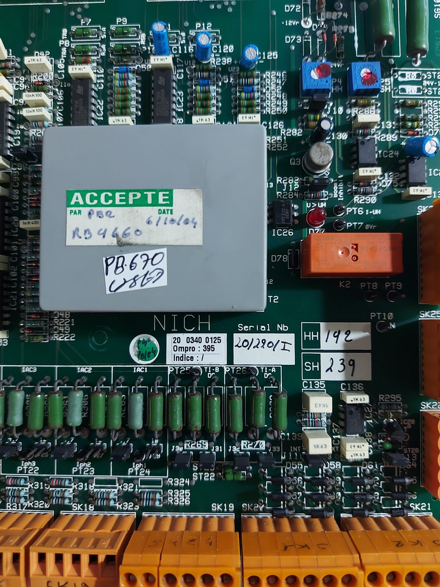 NICH 20 0340 0125 PCB CARD