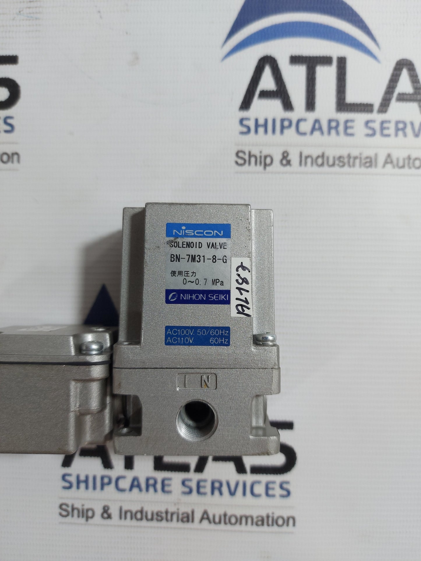 NISCON NIHON SEIKI BN-7M31-8-G SOLINOID VALVE 0-0.7 MPa