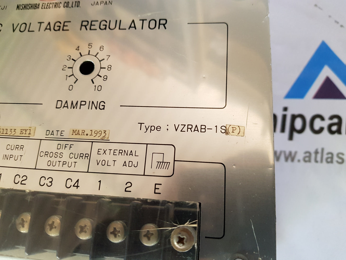 NISHISHIBA VZRAB-1S(P) AUTOMATIC VOLTAGE REGULATOR