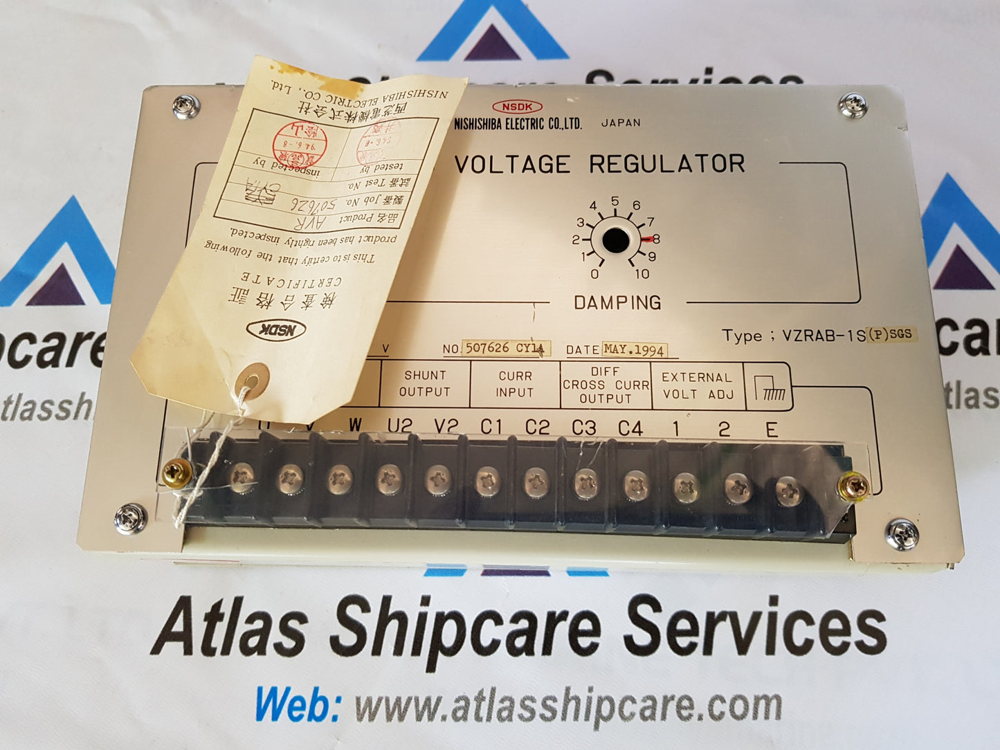 NISHISHIBA VZRAB-1S(P)SGS AUTOMATIC VOLTAGE REGULATOR