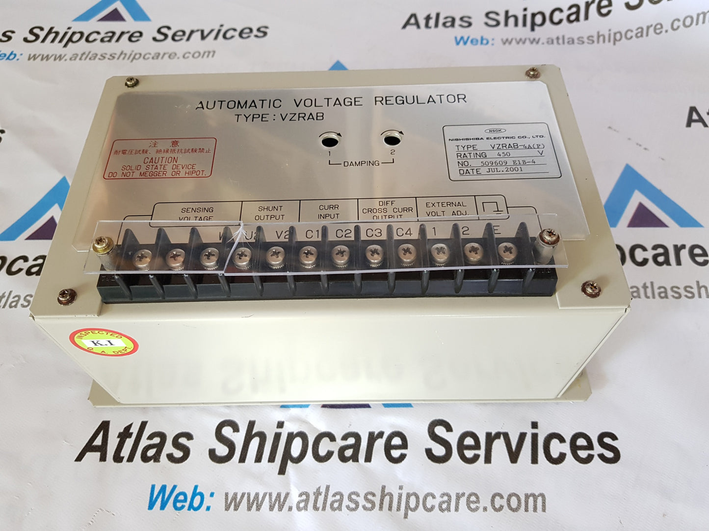 NISHISHIBA VZRAB-4A(P) AUTOMATIC VOLTAGE REGULATOR