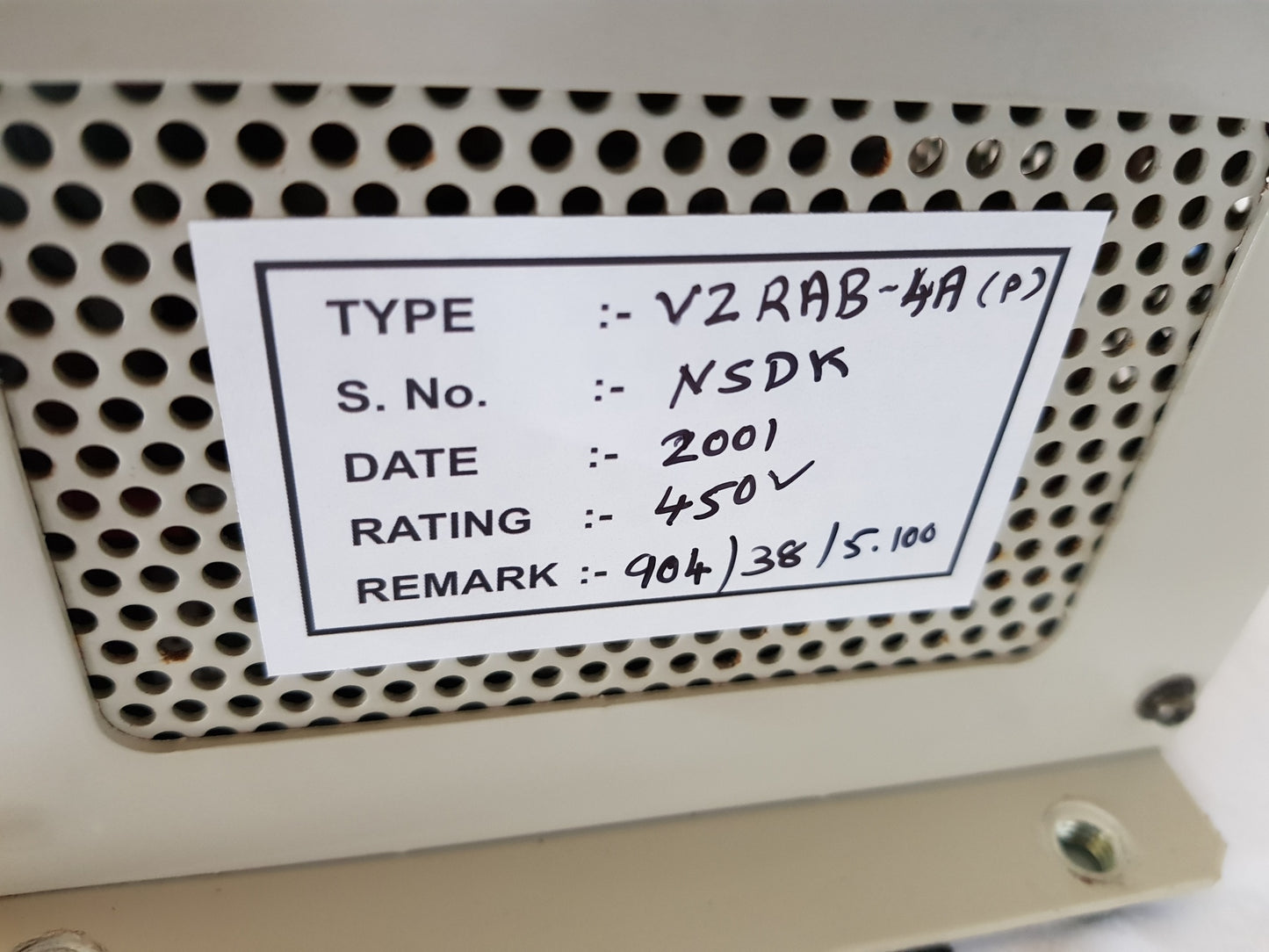 NSDK VZRAB 4A(P) AUTOMATIC VOLTAGE REGULATOR