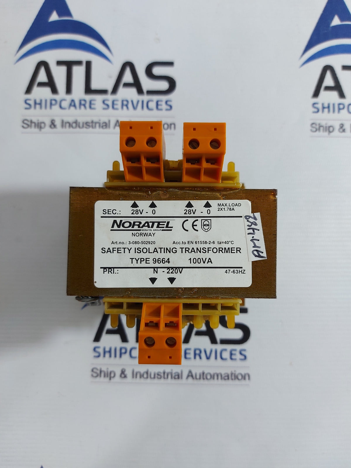 NORATEL 9664 SAFETY ISOLATING TRANSFORMER 100VA