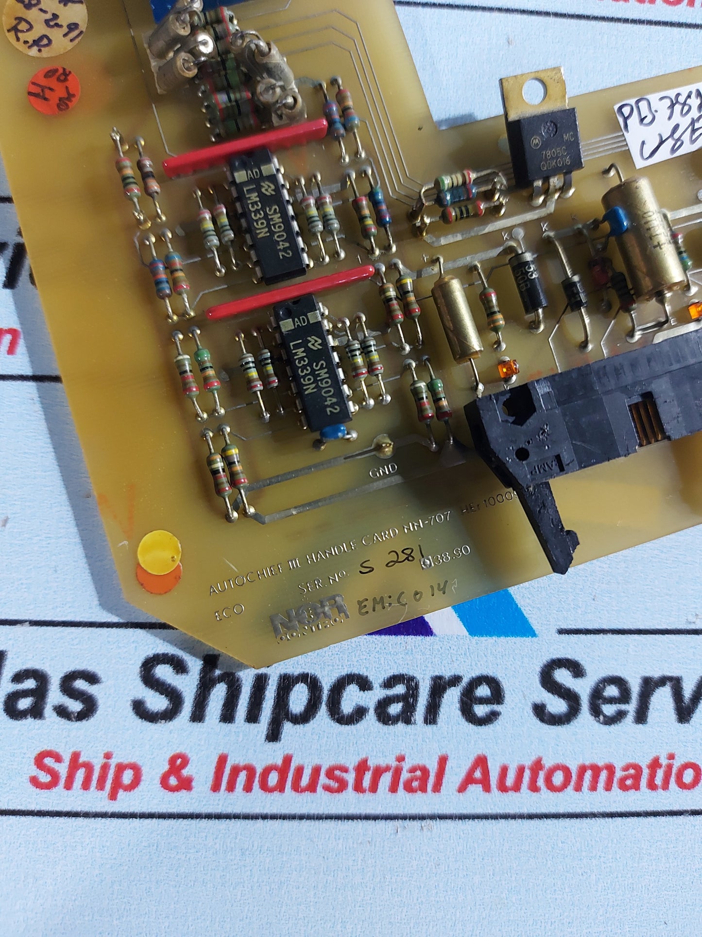 NORCONTROL AUTO CHIEF III NN-707 HANDLE CARD HER 100097 A