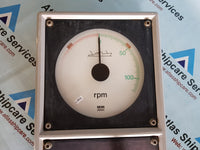 NORCONTROL AUTOMATION RPM METER 0 TO 100