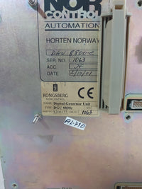 NORCONTROL DGU 8800e DIGITAL GOVERNOR UNIT 8200177