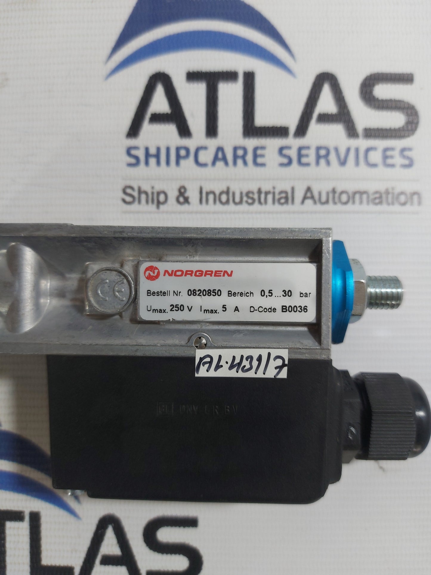 NORGREN 0820850 PRESSURE SWITCH 0,5...30 BAR