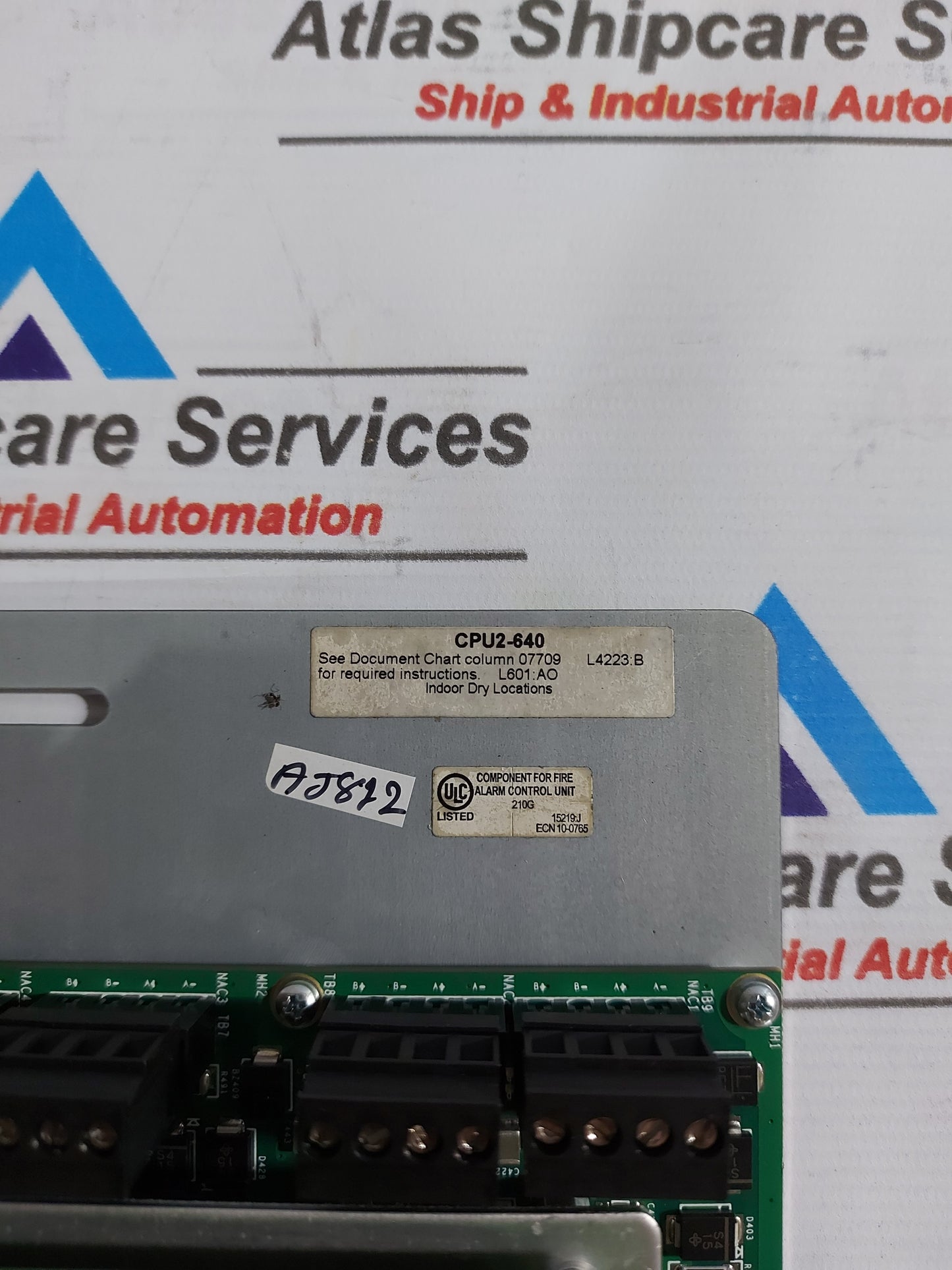 NOTIFIER CPU2-640 CPU WITH INTEGRAL CPS-24 POWER SUPPLY INCLUDES CHASSIS