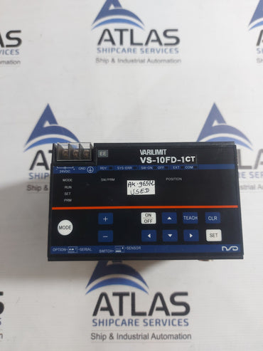 NSD VS-10FD-1-CT VARILIMIT ELECTRONIC LIMIT SWITCH CONTROLLER 24VDC