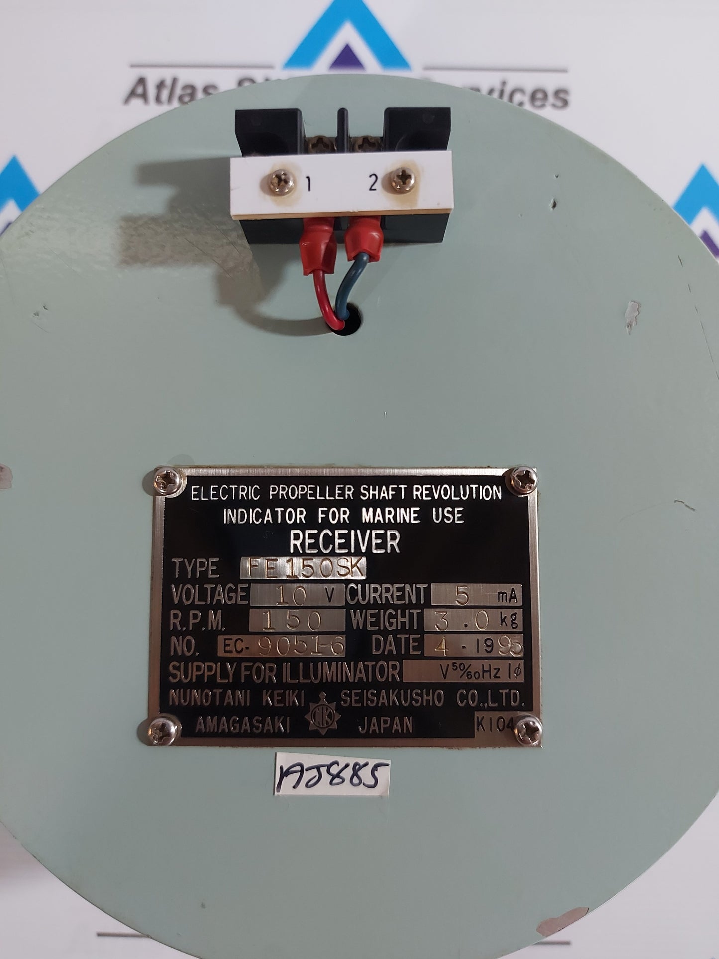 NUNOTANI KEIKI FE150SK ELECTRIC PROPELLER SHAFT REVOLUTION INDICATOR