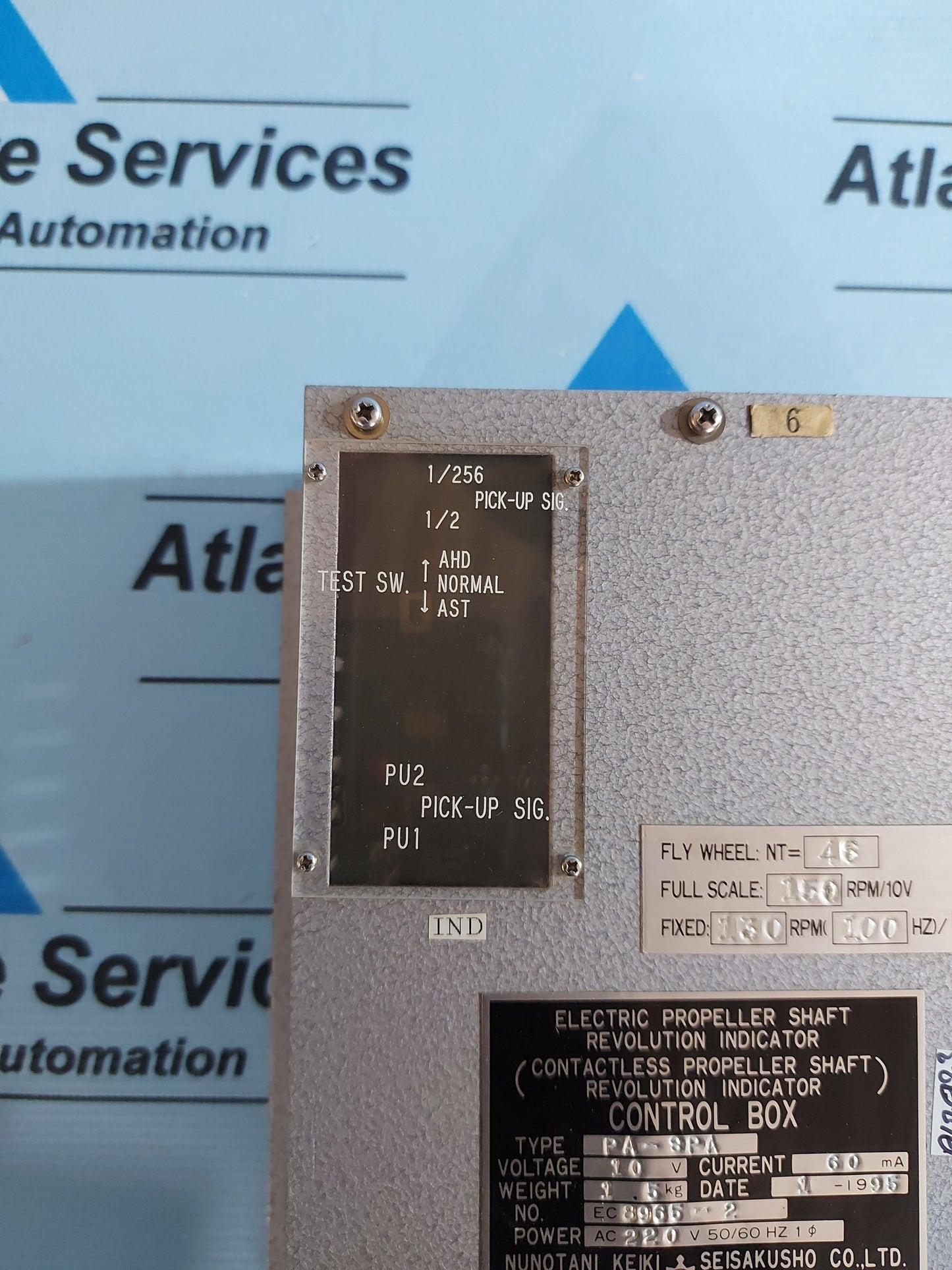 NUNOTANI PA-SPA ELECTRIC PROPELLER SHAFT REVOLUTION INDICATOR CONTROL BOX