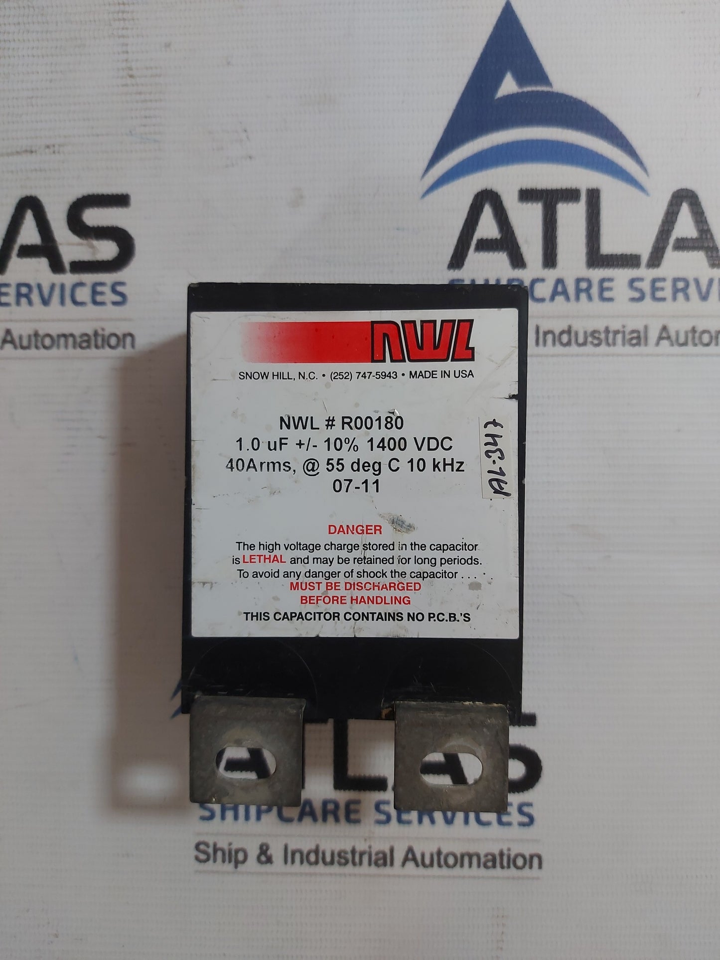 NWL R00180 CAPACITOR 1.0 uF +/- 10% 1400VDC