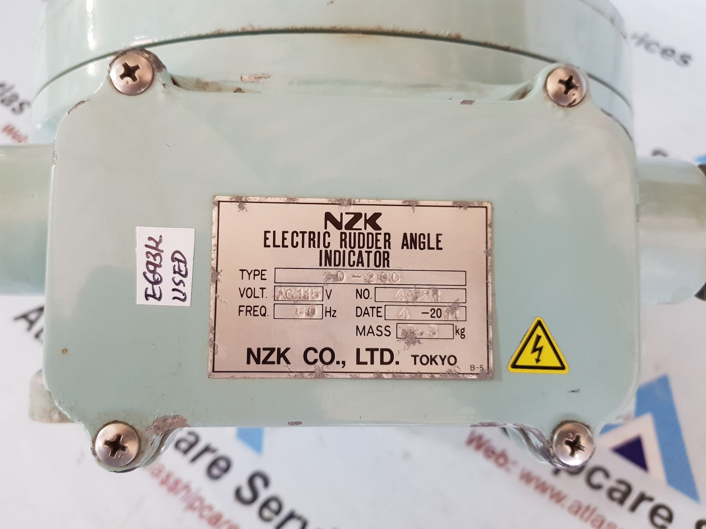 NZK Co SD-200 Electric Rudder Angle Indicator