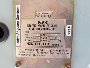 NZK ELECTRIC PROPELLER SHAFT REVOLUTION INDICATOR