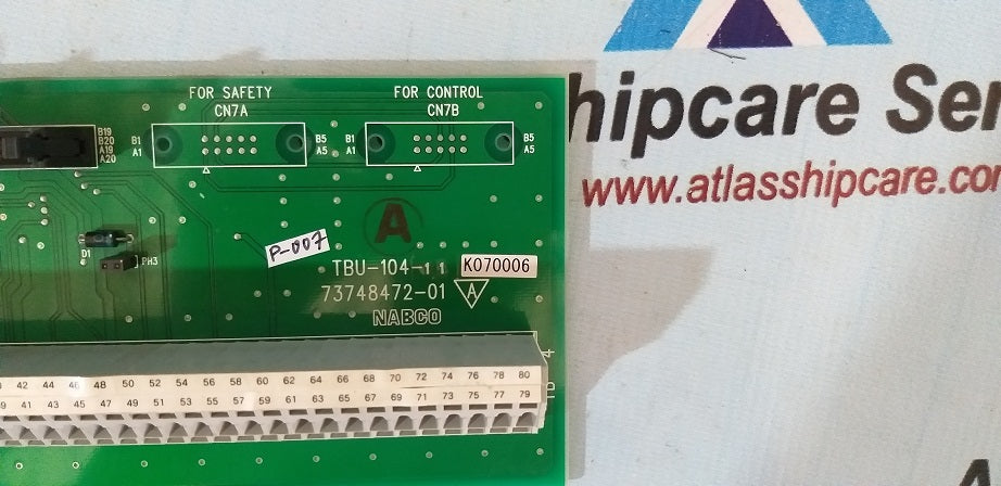 Nabco TBU-104-11 73748472-01 Pcb Card
