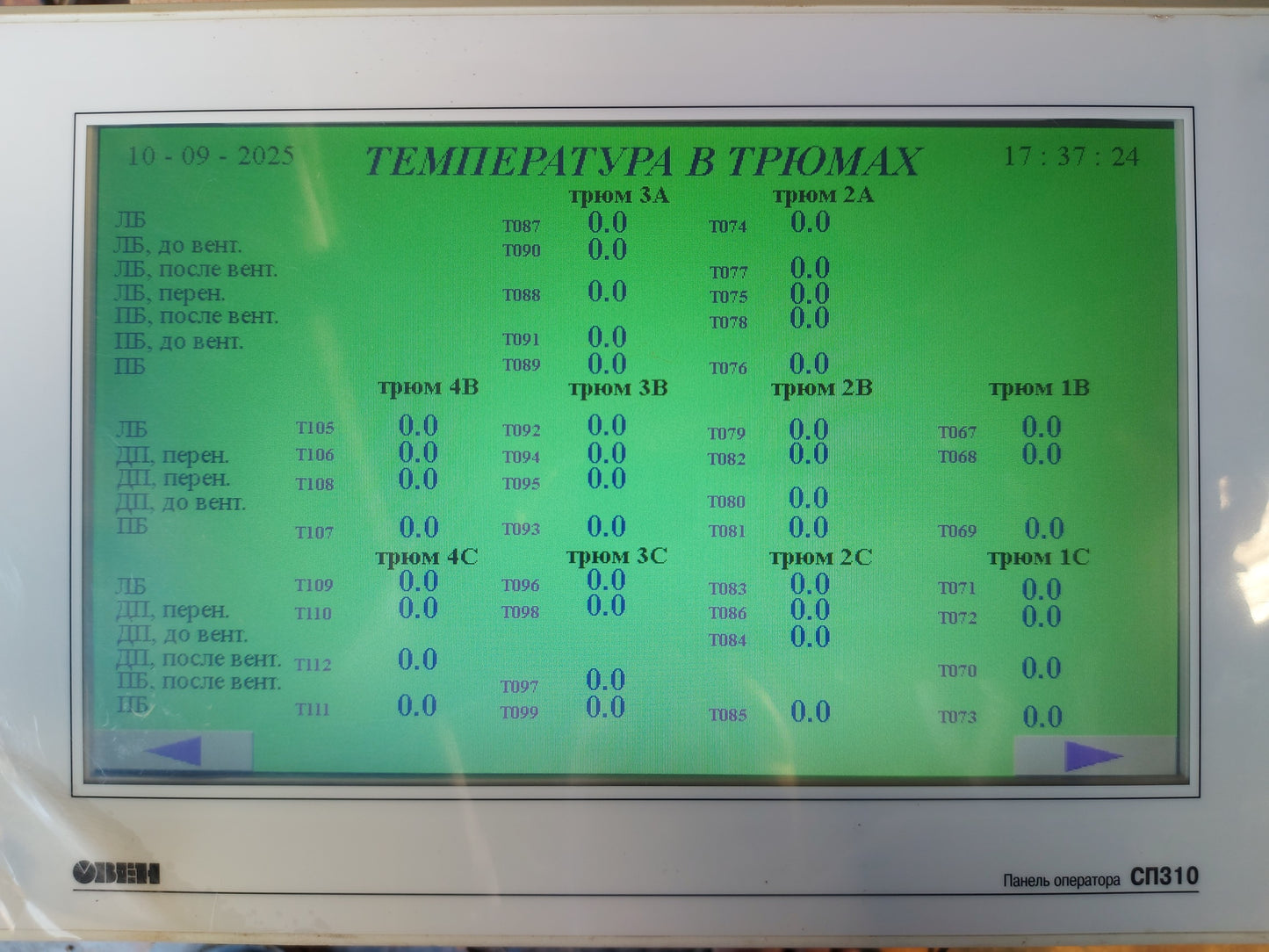 OBEH Сп310-P OPERATOR PANEL 23...27V