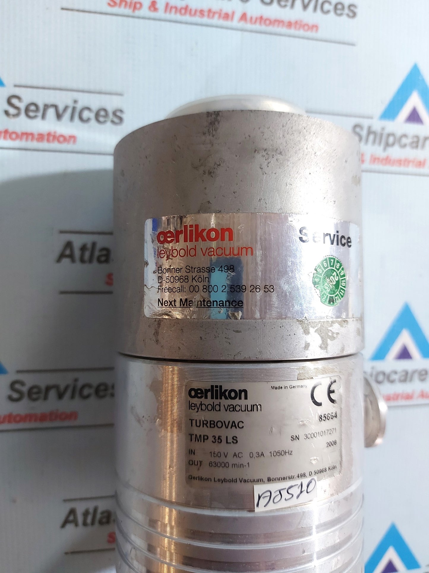 OERLIKON LEYBOLD VACUUM TURBOVAC TMP 35 LS TURBO PUMP 150V 1050Hz