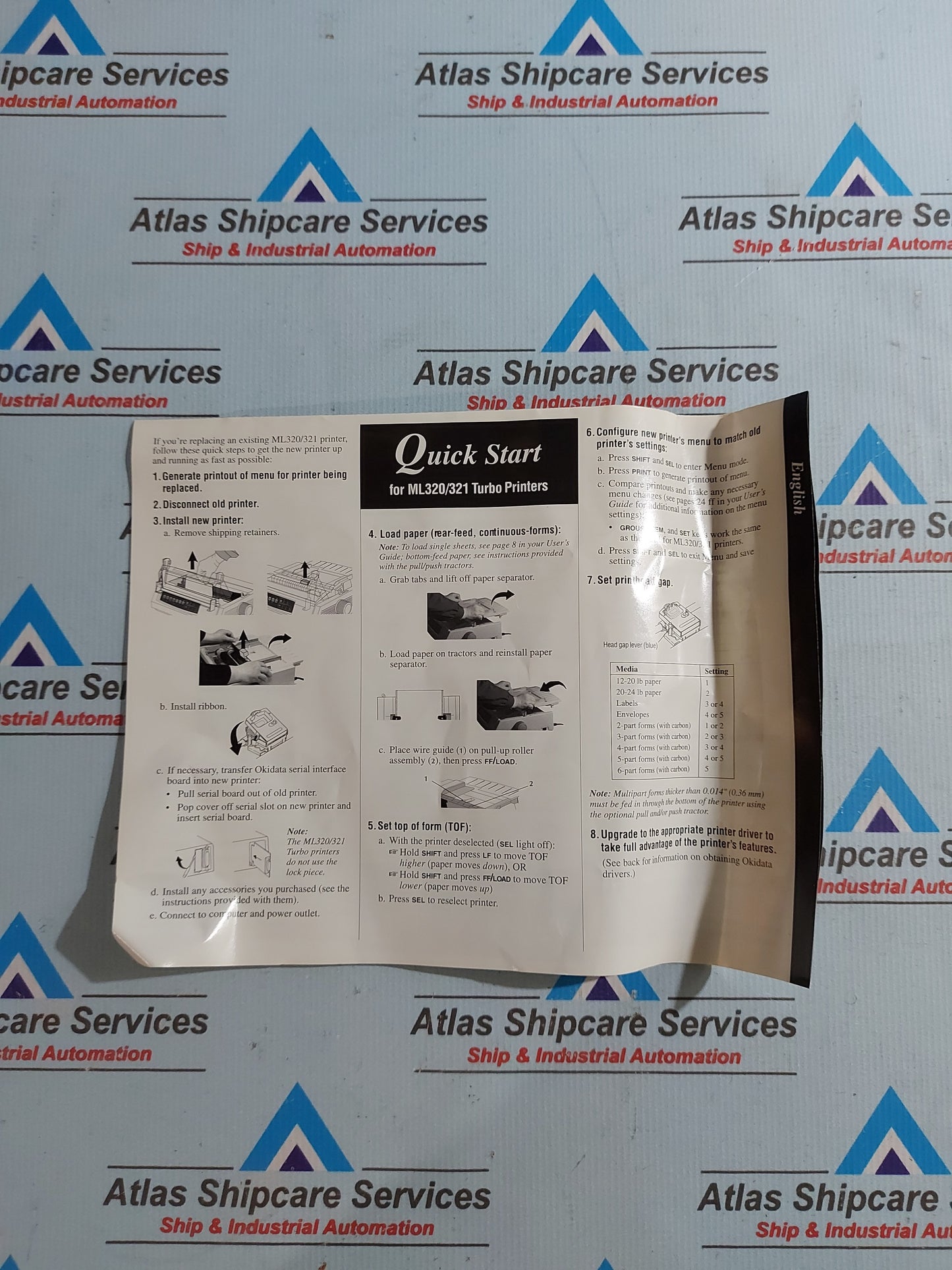 OKIDATA MICROLINE 320 TURBO STANDARD DOT MATRIX 9 PIN USB PRINTER GE7000A