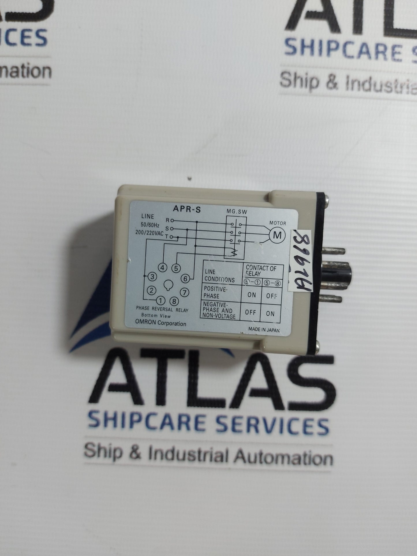 OMRON APR-S PHASE REVERSAL RELAY