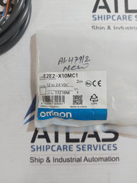 OMRON E2E2-X10MC1 2M LONG-BARREL INDUCTIVE PROXIMITY SENSOR 12 TO 24VDC
