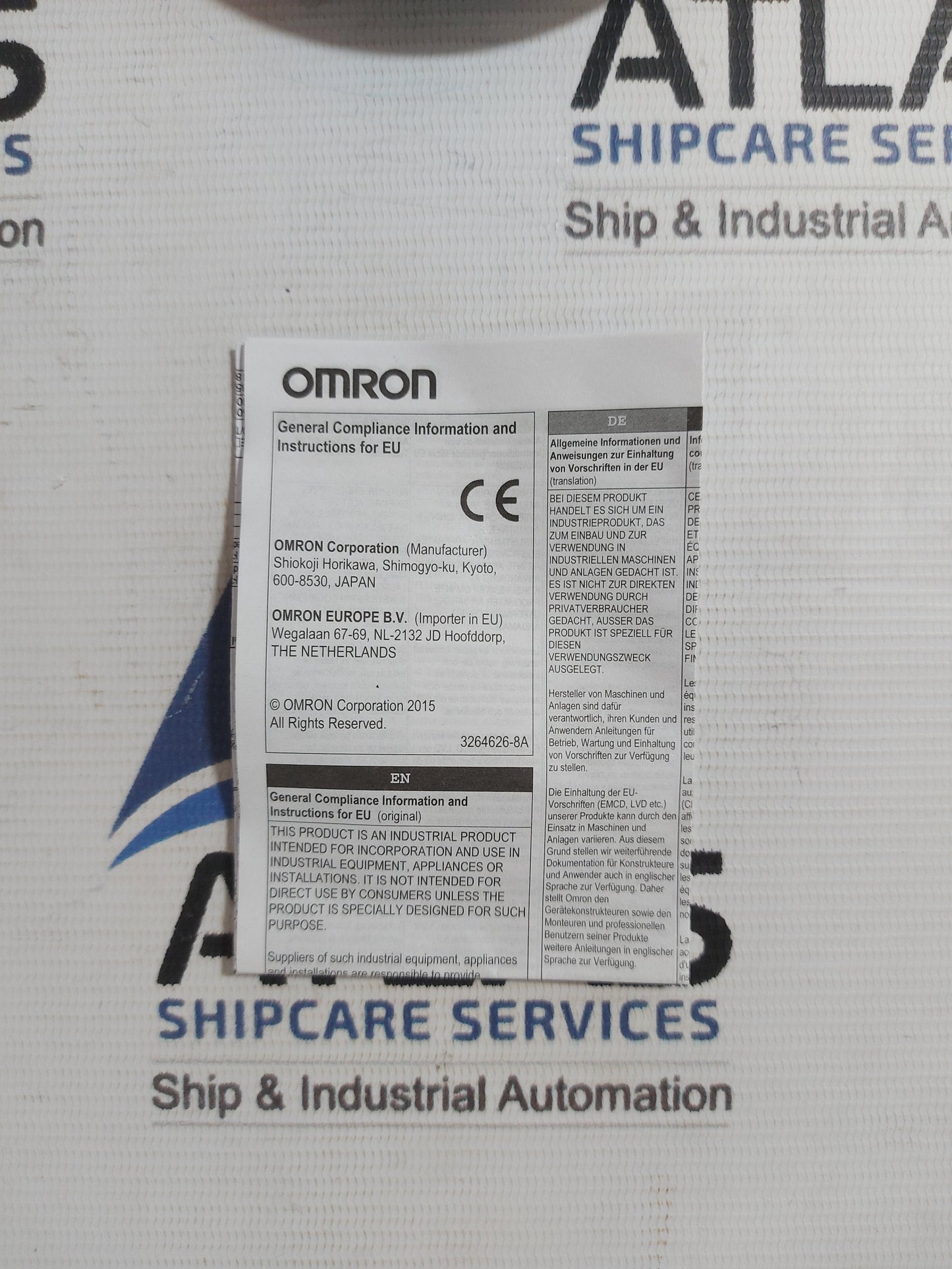 OMRON E2E2-X10MC1 2M LONG-BARREL INDUCTIVE PROXIMITY SENSOR 12 TO 24VDC