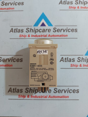 OMRON H3BA-305 TIMER RELAY 0-10 Sec