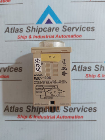 OMRON H3BA-305 TIMER RELAY 0-5 Sec