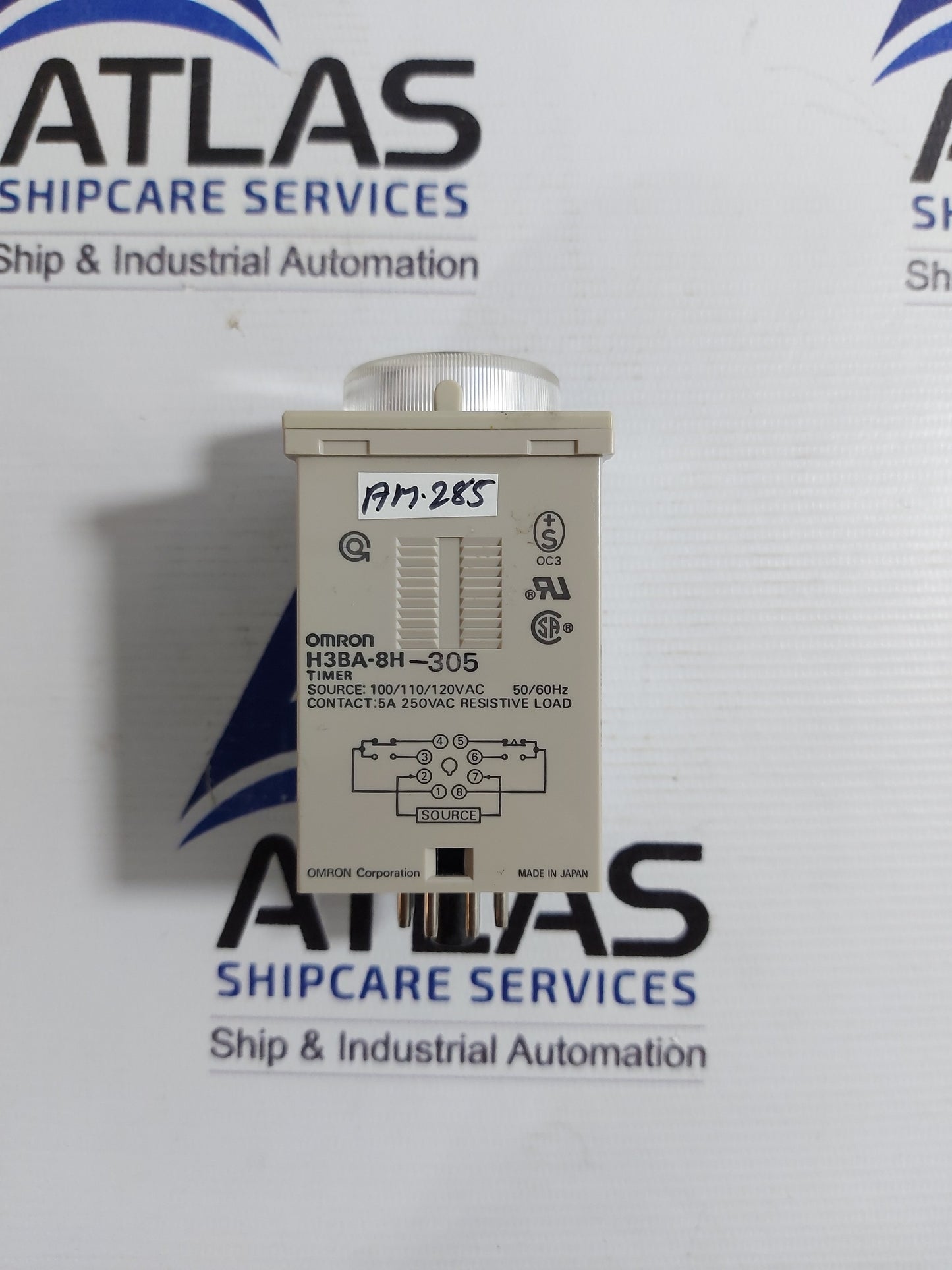 OMRON H3BA-8H-305 TIMER RELAY MODULE RANGE 0-10 MIN