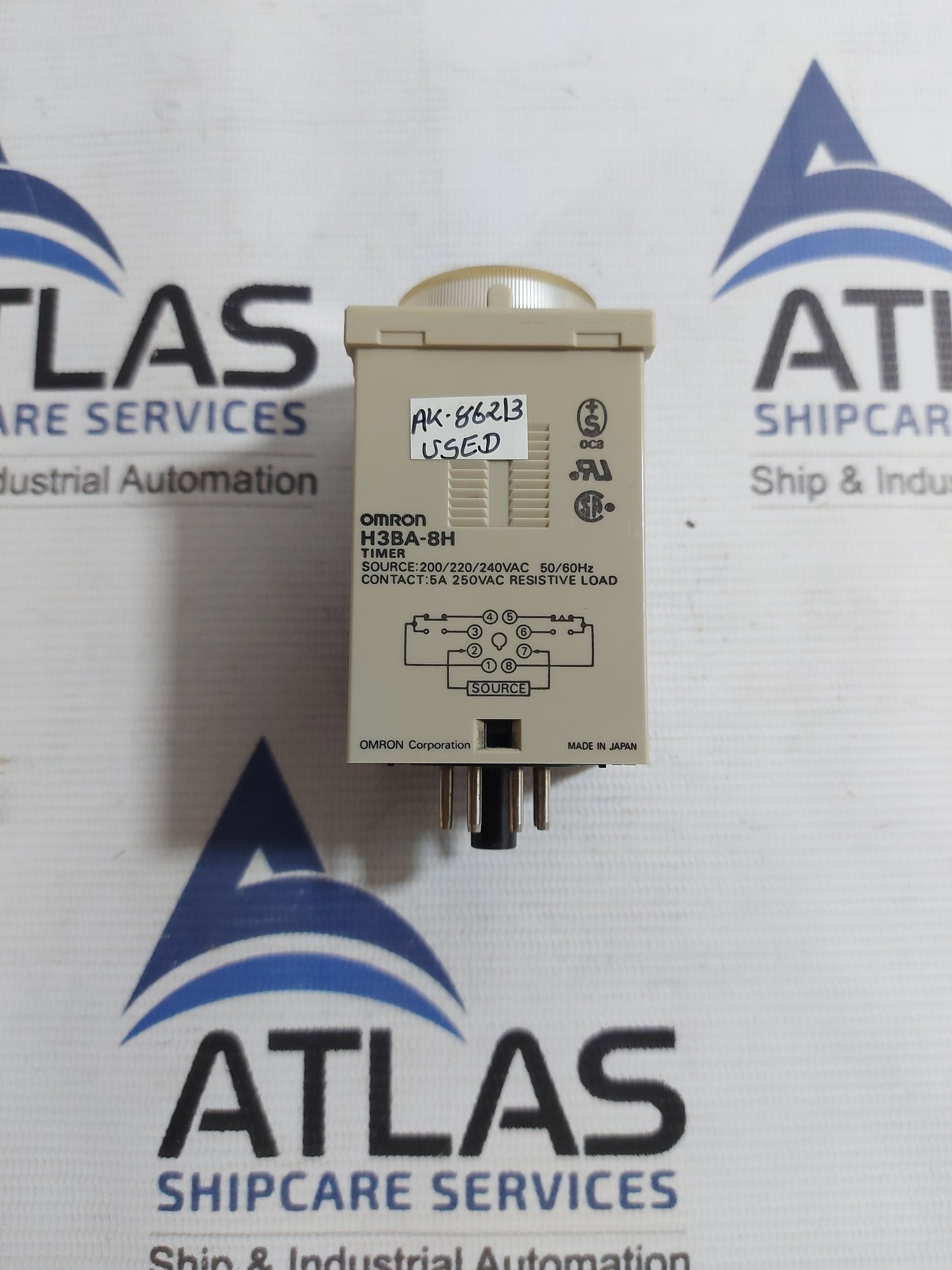 OMRON H3BA-8H SOLID STATE TIMER RELAY 5A 250VAC