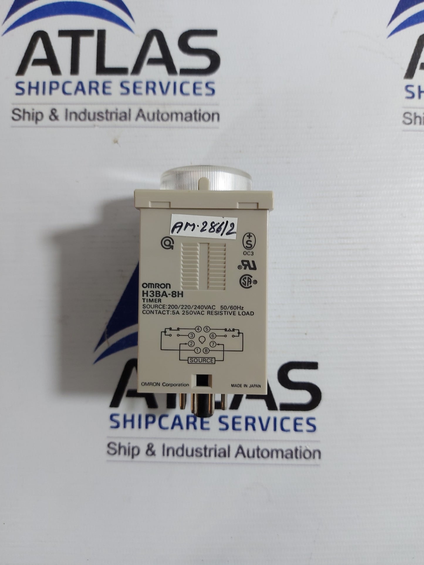 OMRON H3BA-8H TIMER RELAY MODULE RANGE 0-10 MIN