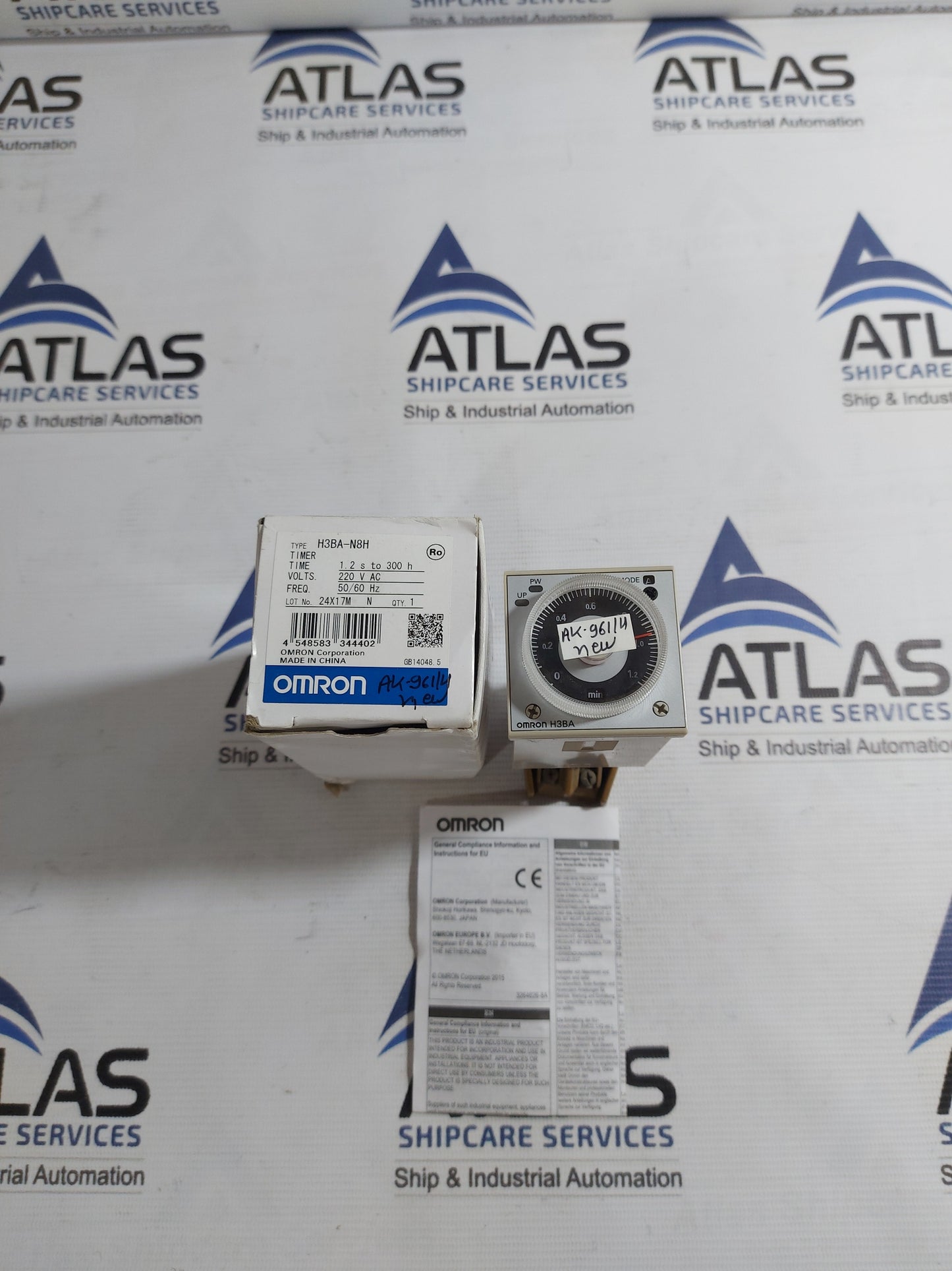 OMRON H3BA-N8H TIMER RELAY 0-1.2 Min