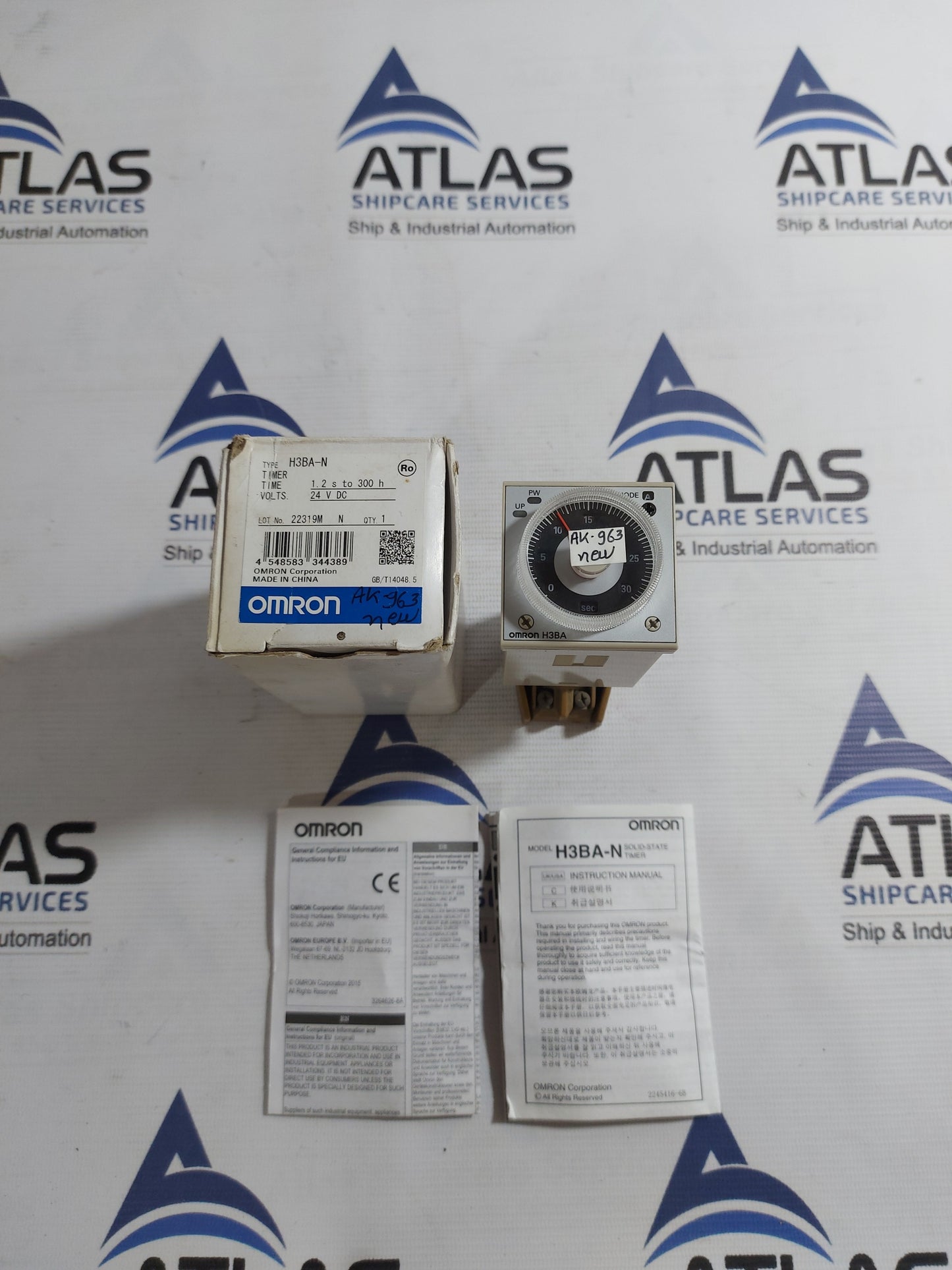 OMRON H3BA-N TIMER RELAY 0-30 Sec