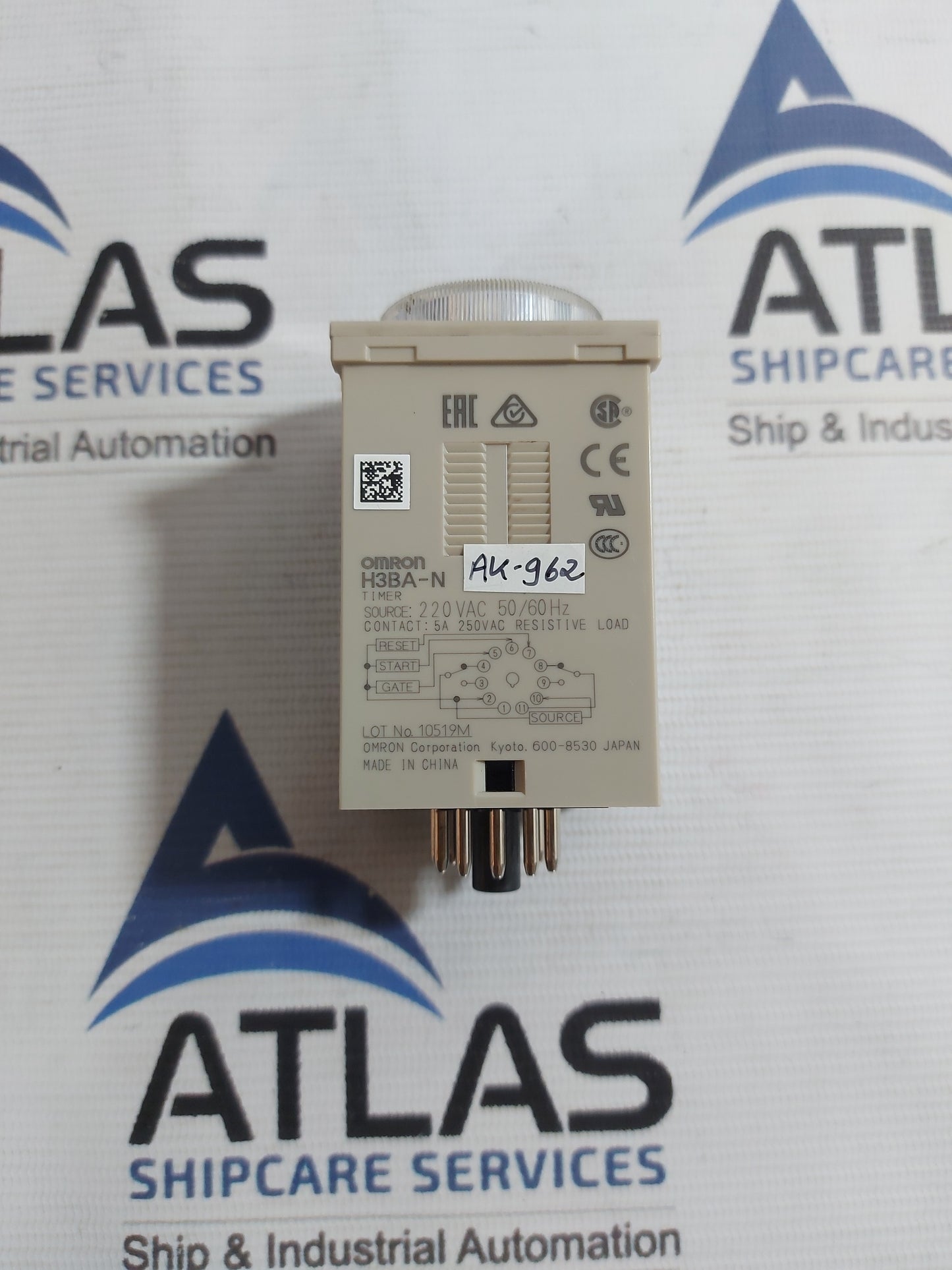 OMRON H3BA-N TIMER RELAY 1.2s TO 300h