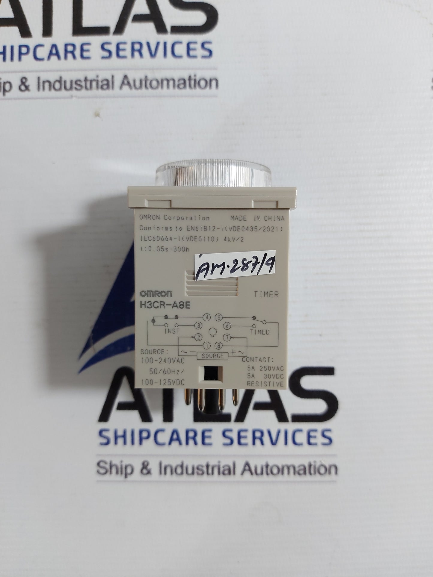 OMRON H3CR-A8E TIMER RELAY MODULE RANGE 0-1.2 MIN