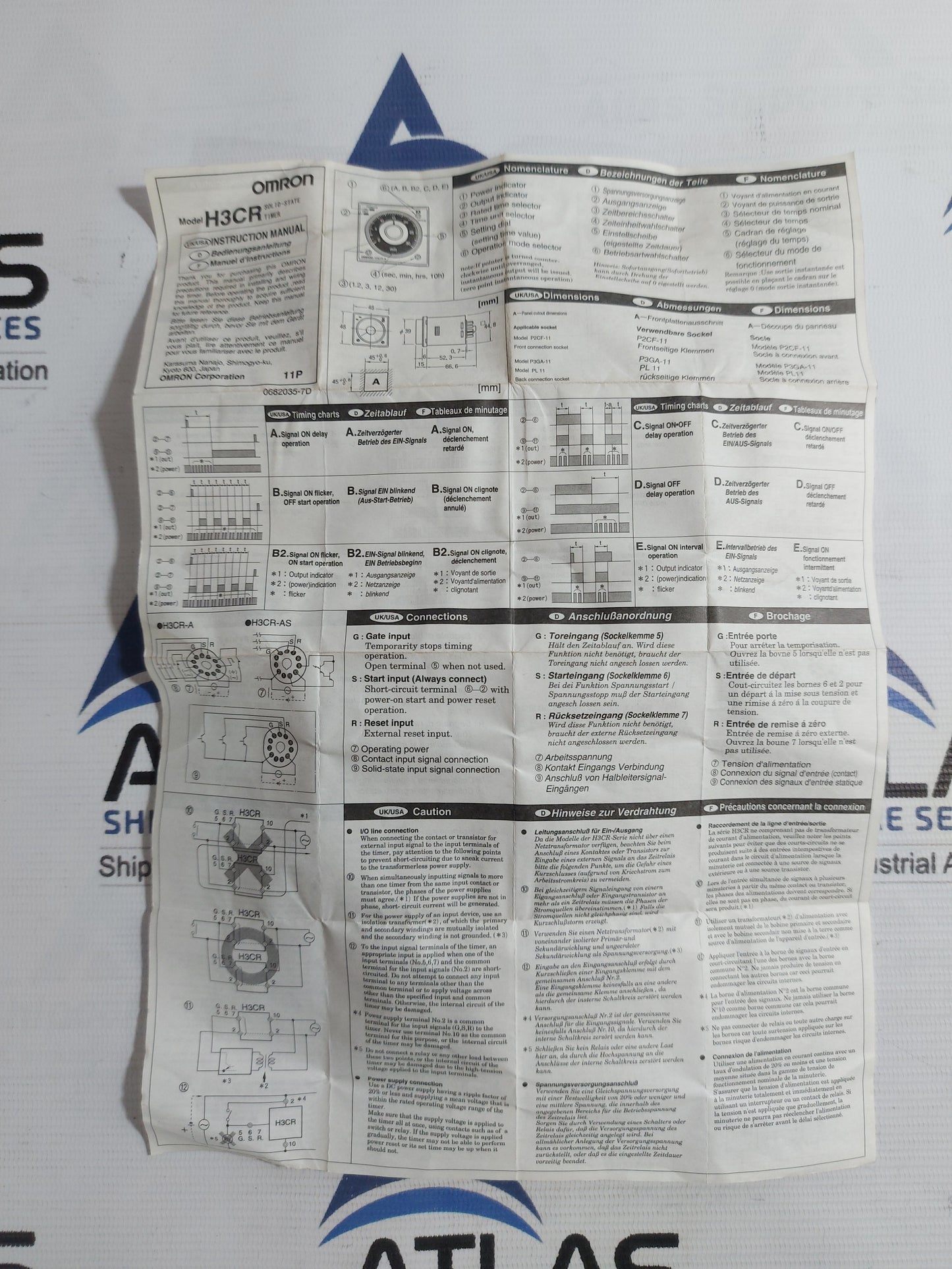 OMRON H3CR-A TIMER RELAY