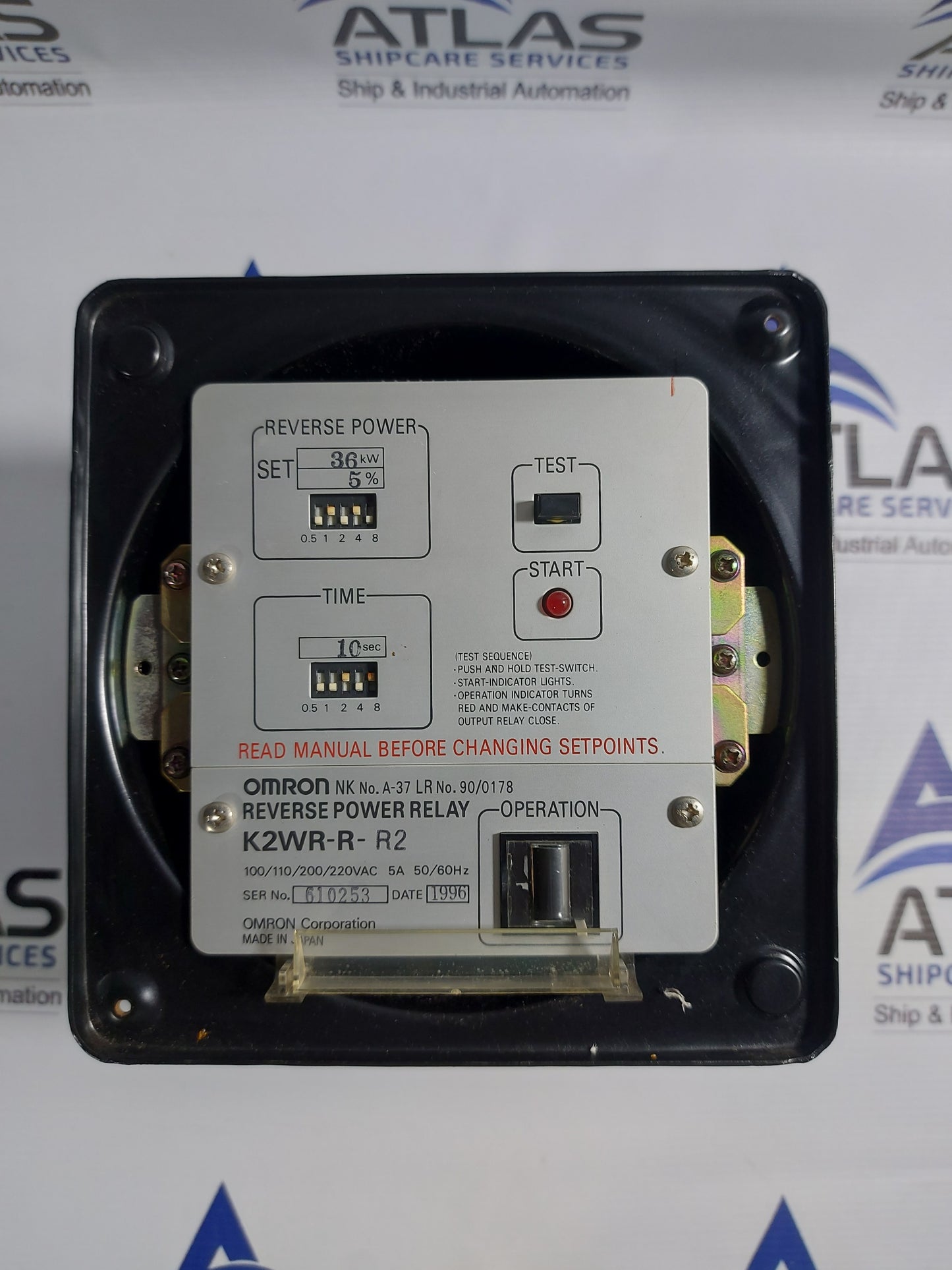OMRON K2WR-R-R2 REVERSE POWER RELAY