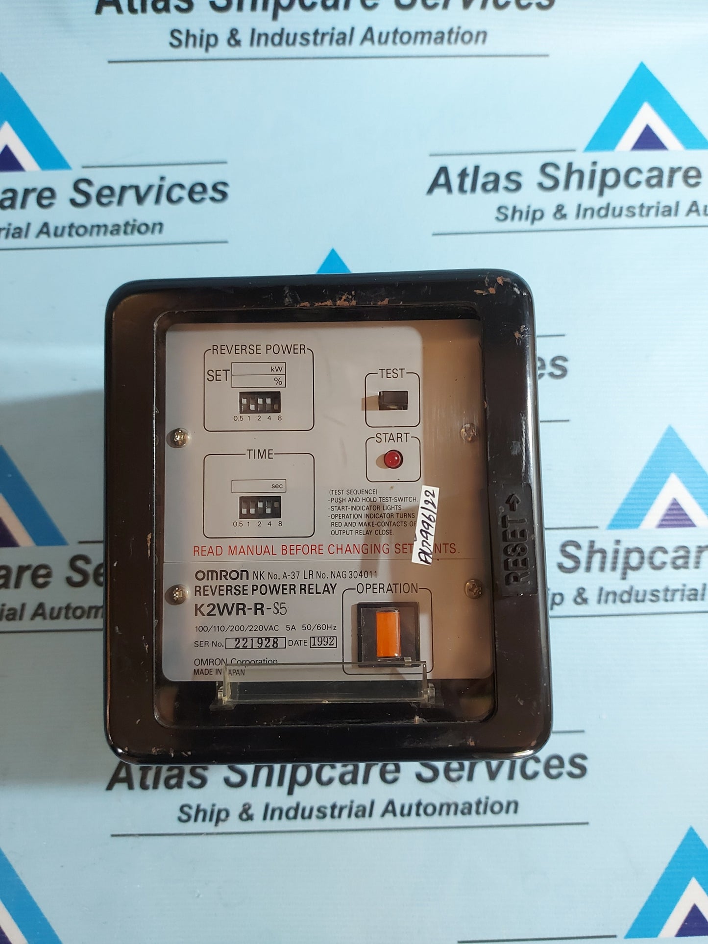 OMRON K2WR-R-S5 REVERSE POWER RELAY