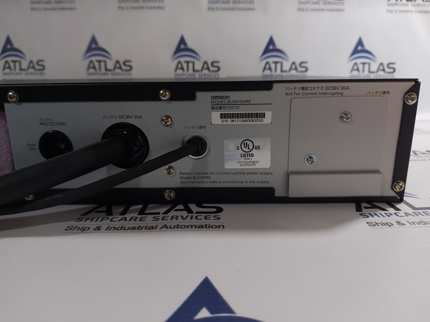 OMRON POWLI BUM100RE BATTERY CABINET FOR UNINTERRUPTIBLE POWER SUPPLY