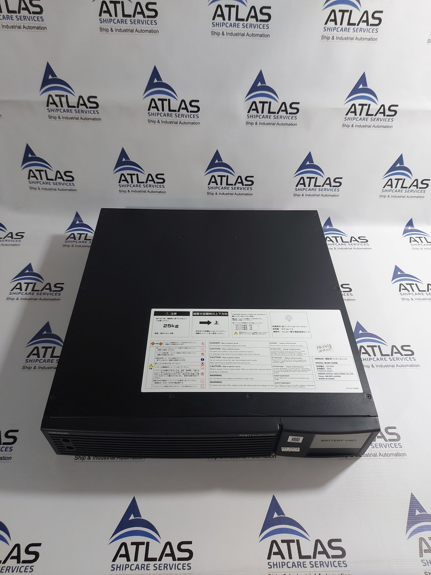 OMRON POWLI BUM100RE BATTERY CABINET FOR UNINTERRUPTIBLE POWER SUPPLY