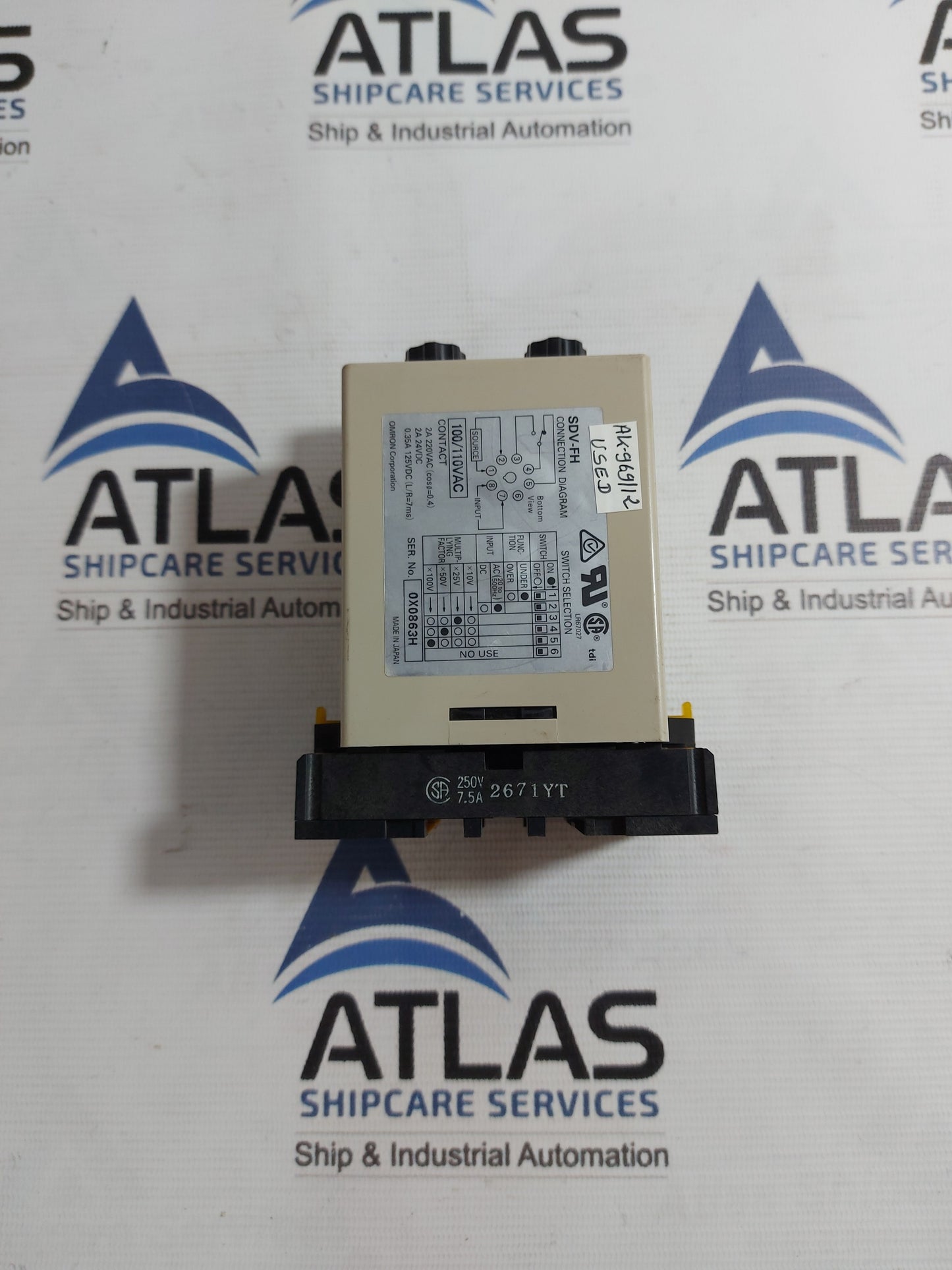 OMRON SDV-FH6 VOLTAGE SENSOR 100/110VAC