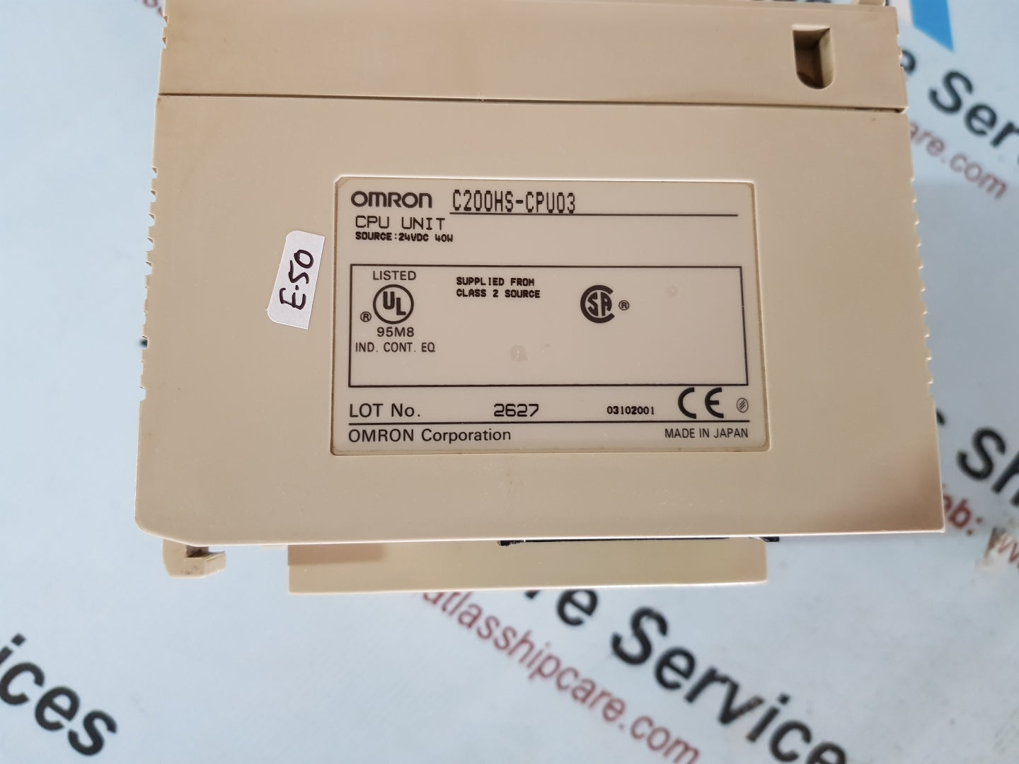 OMRON SYSMAC C200HS-CPU03 PROGRAMMABLE CONTROLLER